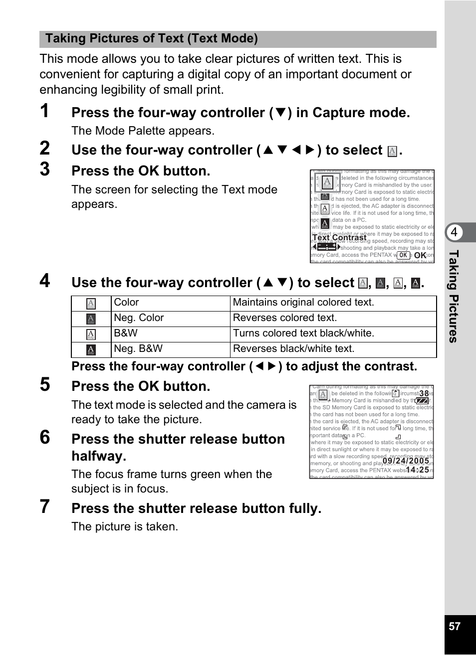 Pentax Optio S6 User Manual | Page 59 / 187