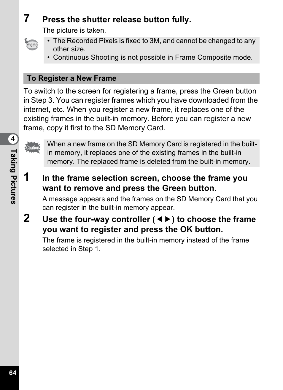Pentax Optio S6 User Manual | Page 66 / 187