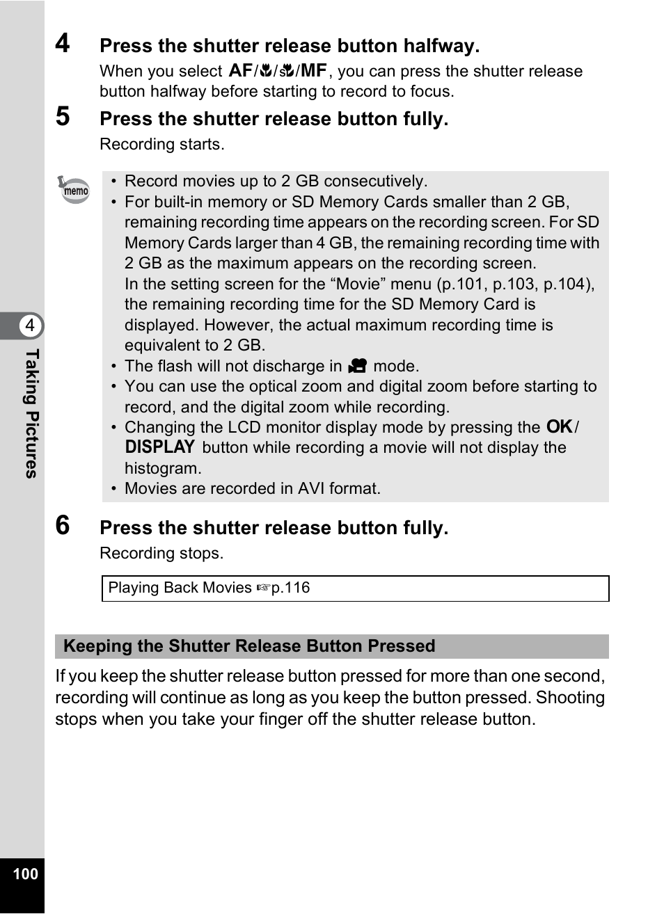 Pentax M40 User Manual | Page 102 / 192