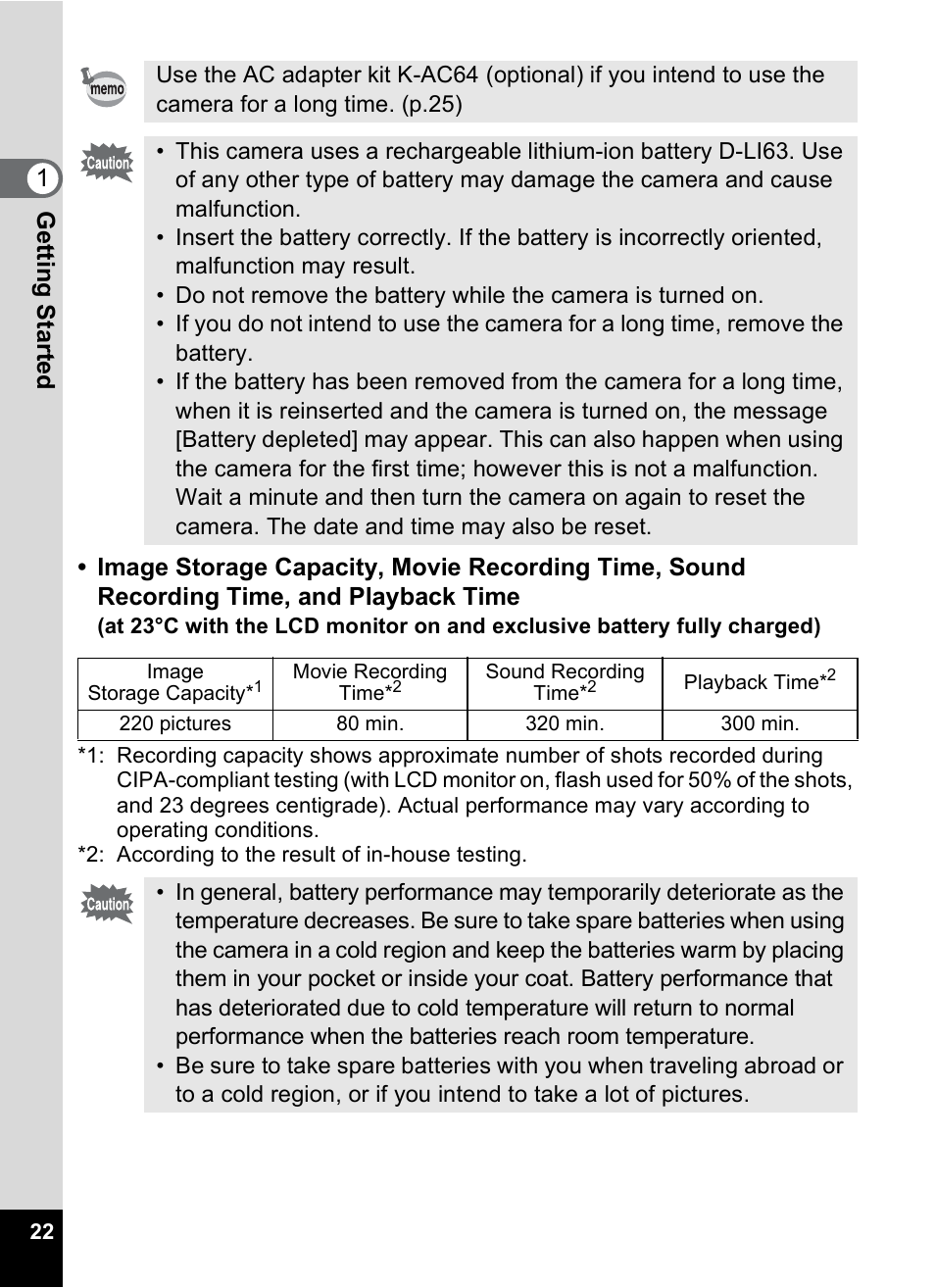 Pentax M40 User Manual | Page 24 / 192