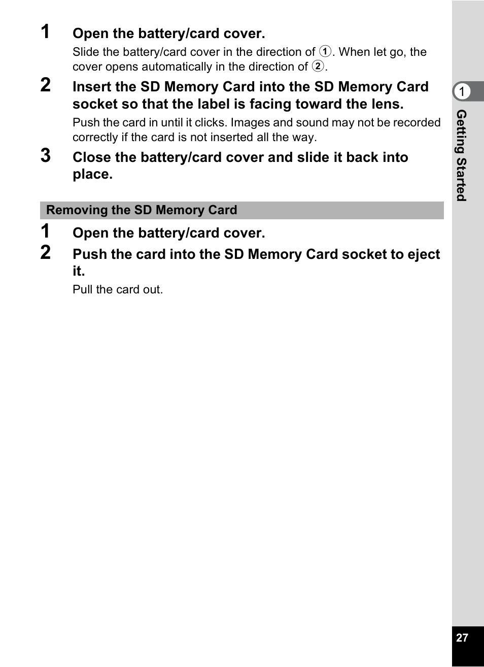 Pentax M40 User Manual | Page 29 / 192