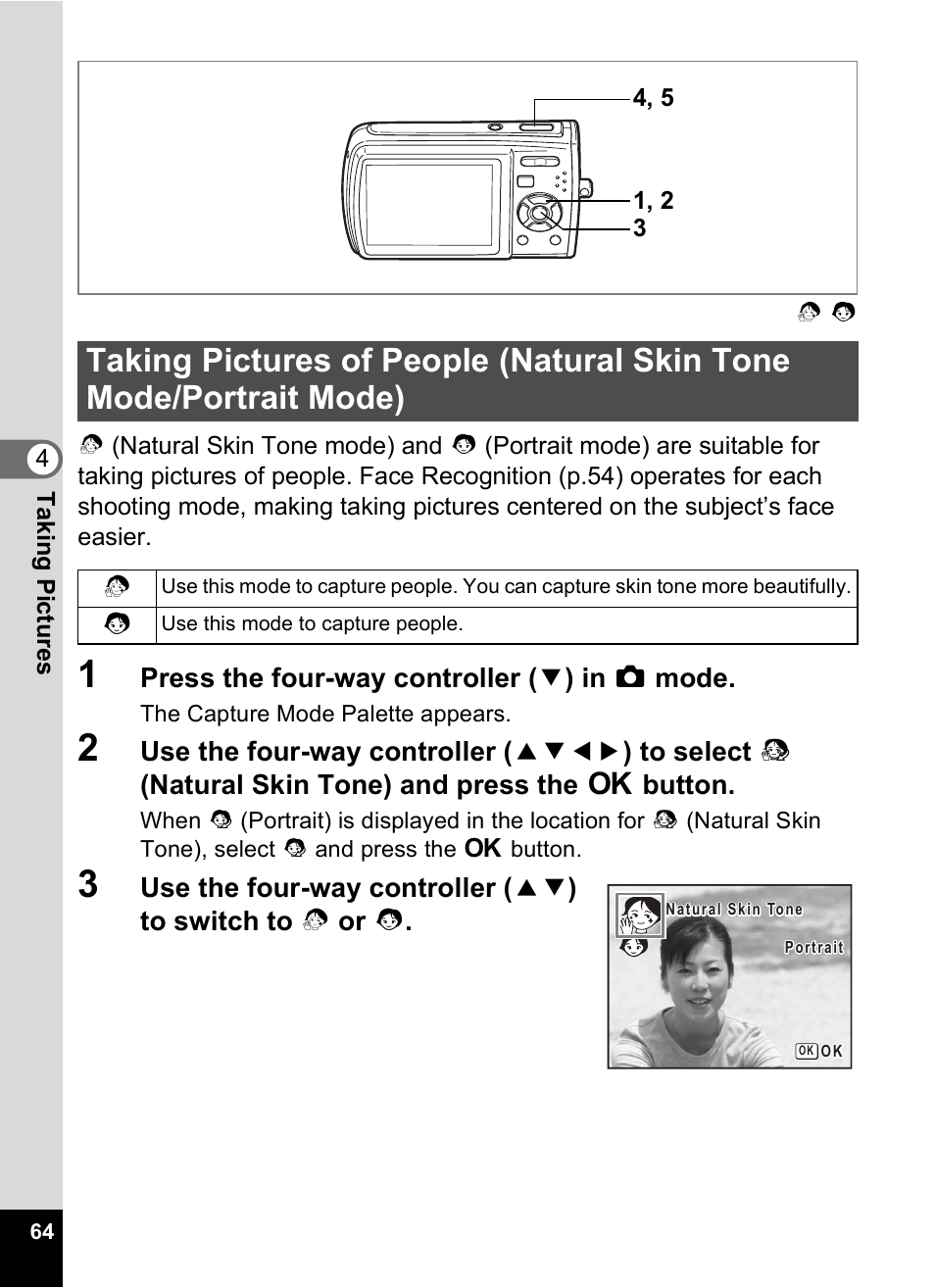 P.64 | Pentax M40 User Manual | Page 66 / 192