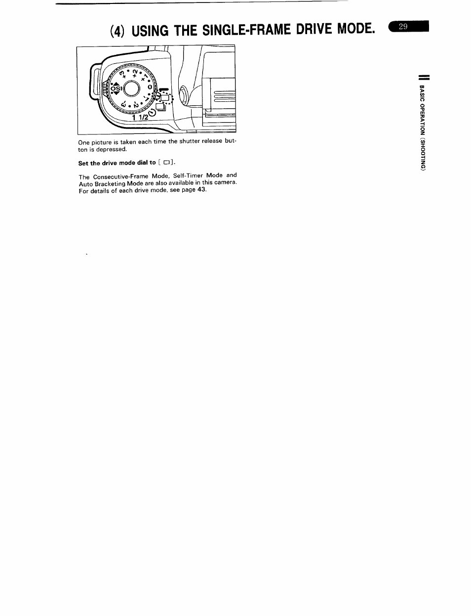 4) using the single-frame drive mode | Pentax ZX-5N User Manual | Page 33 / 102