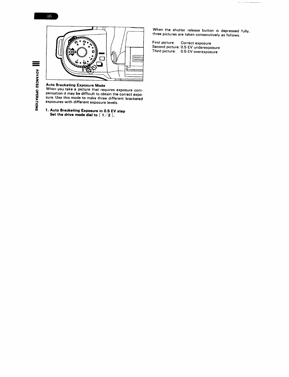 Auto bracketing exposure mode | Pentax ZX-5N User Manual | Page 50 / 102