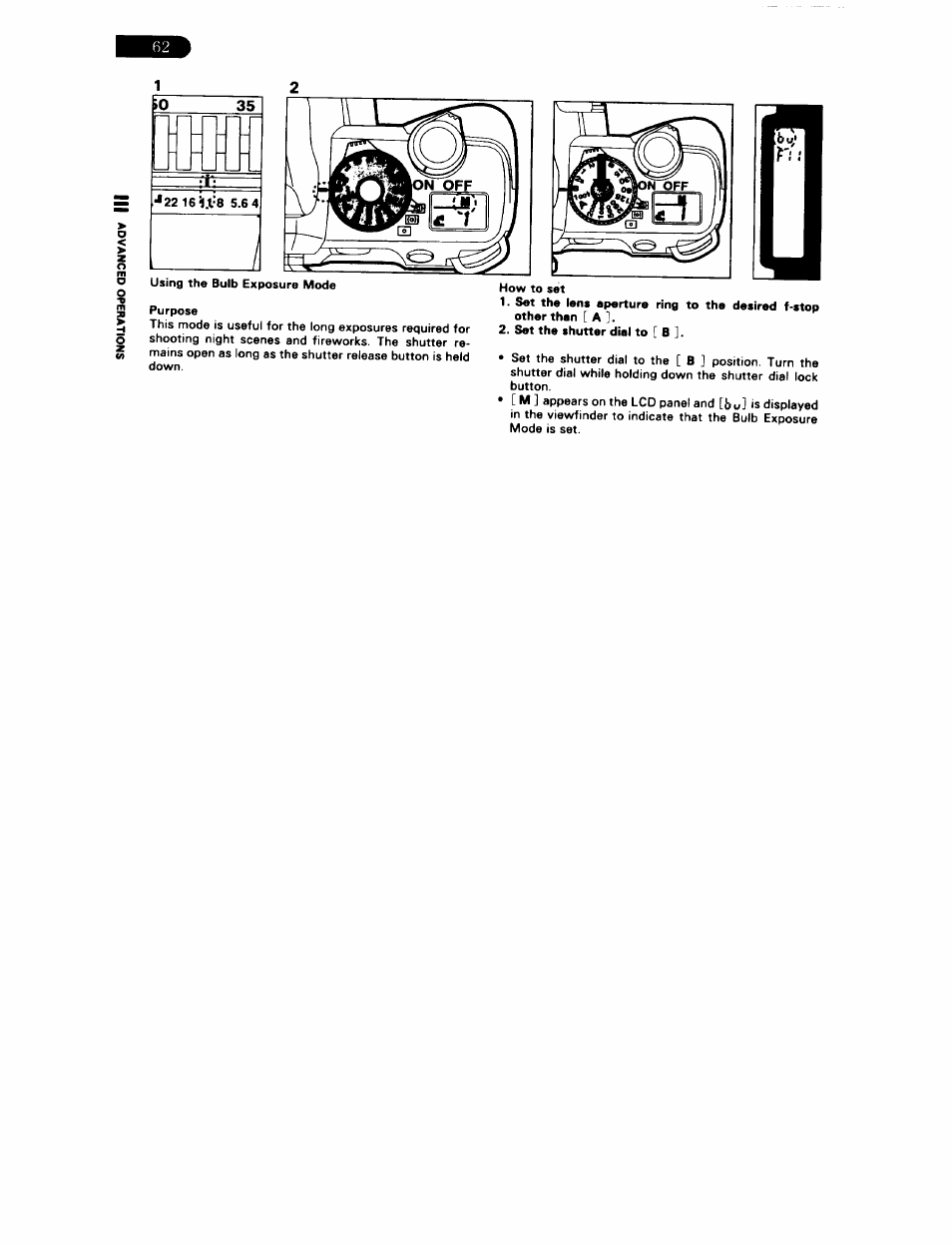 How to set, Set the shutter dial to [ b | Pentax ZX-5N User Manual | Page 66 / 102