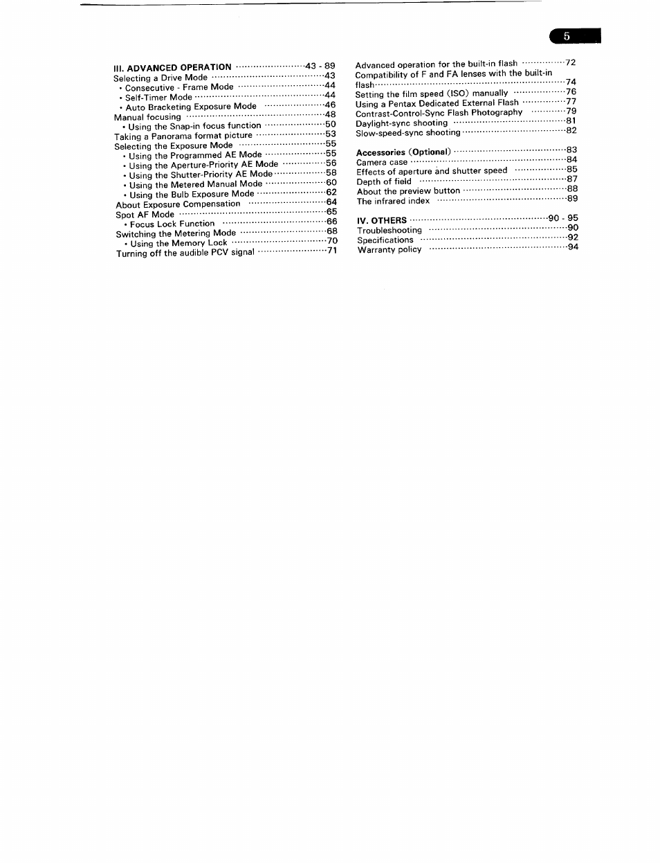 Pentax ZX-5N User Manual | Page 9 / 102