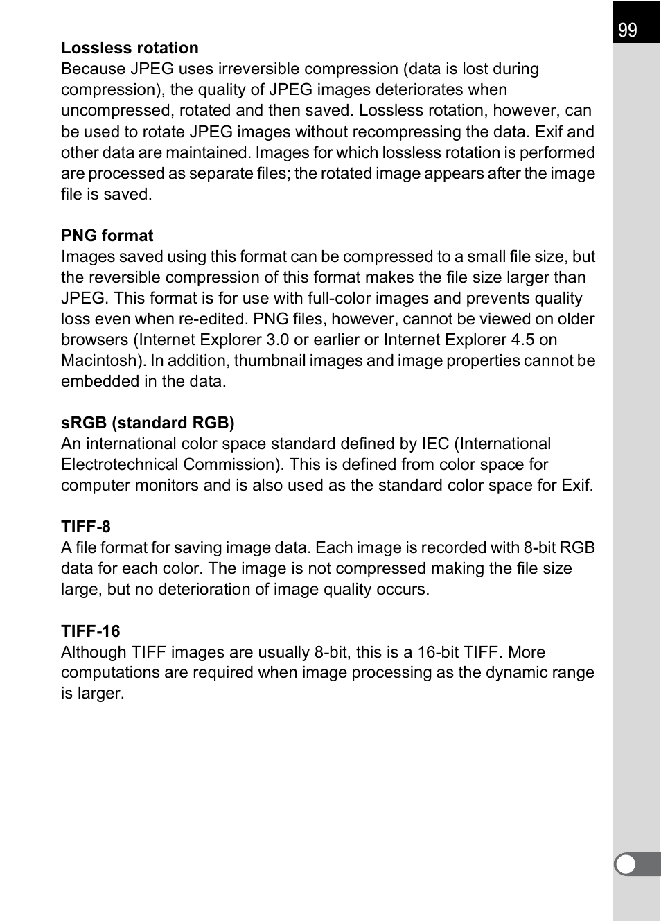 Pentax Browser 2.0 User Manual | Page 101 / 104