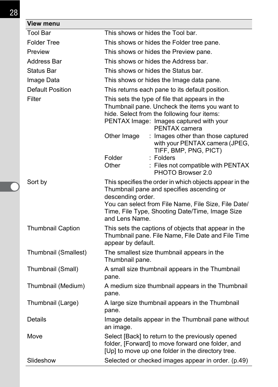 Pentax Browser 2.0 User Manual | Page 30 / 104