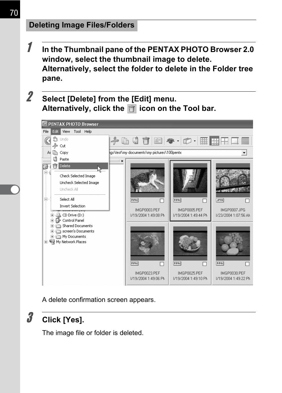 P.70) | Pentax Browser 2.0 User Manual | Page 72 / 104