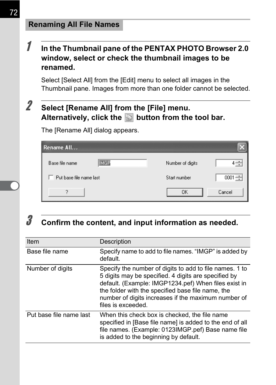 P.72) | Pentax Browser 2.0 User Manual | Page 74 / 104