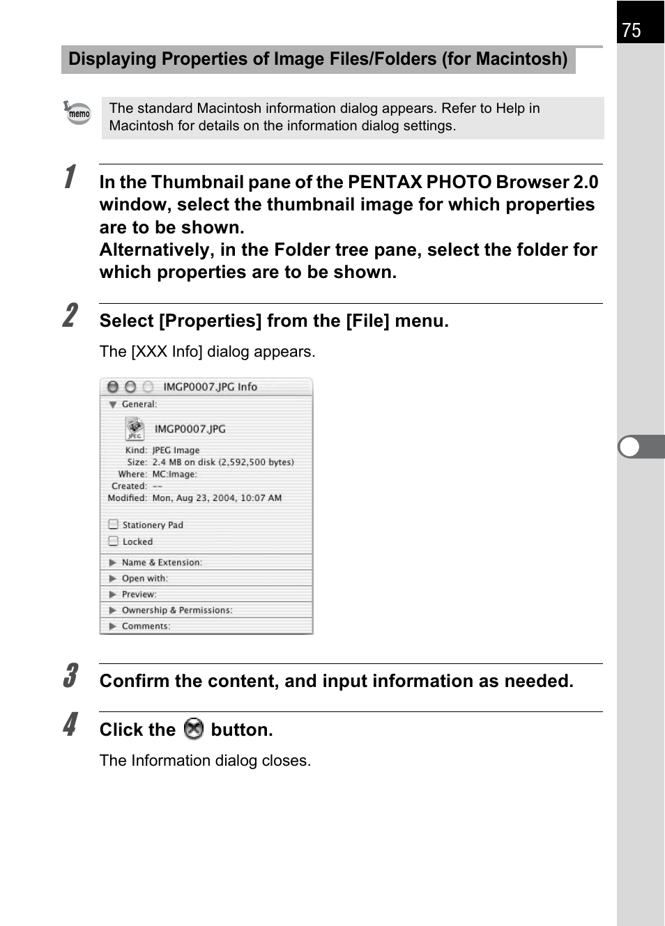 Pentax Browser 2.0 User Manual | Page 77 / 104