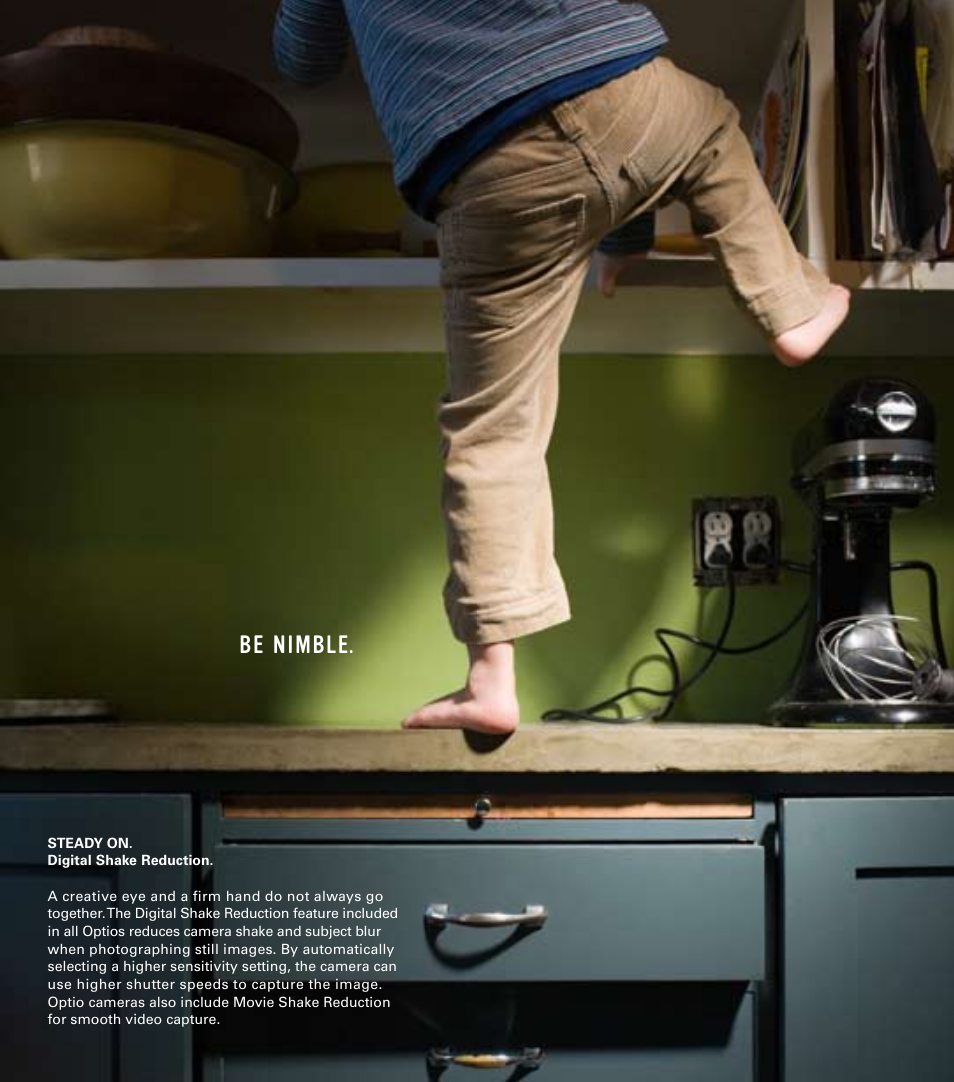 Be nimble | Pentax OptioV20 User Manual | Page 5 / 13