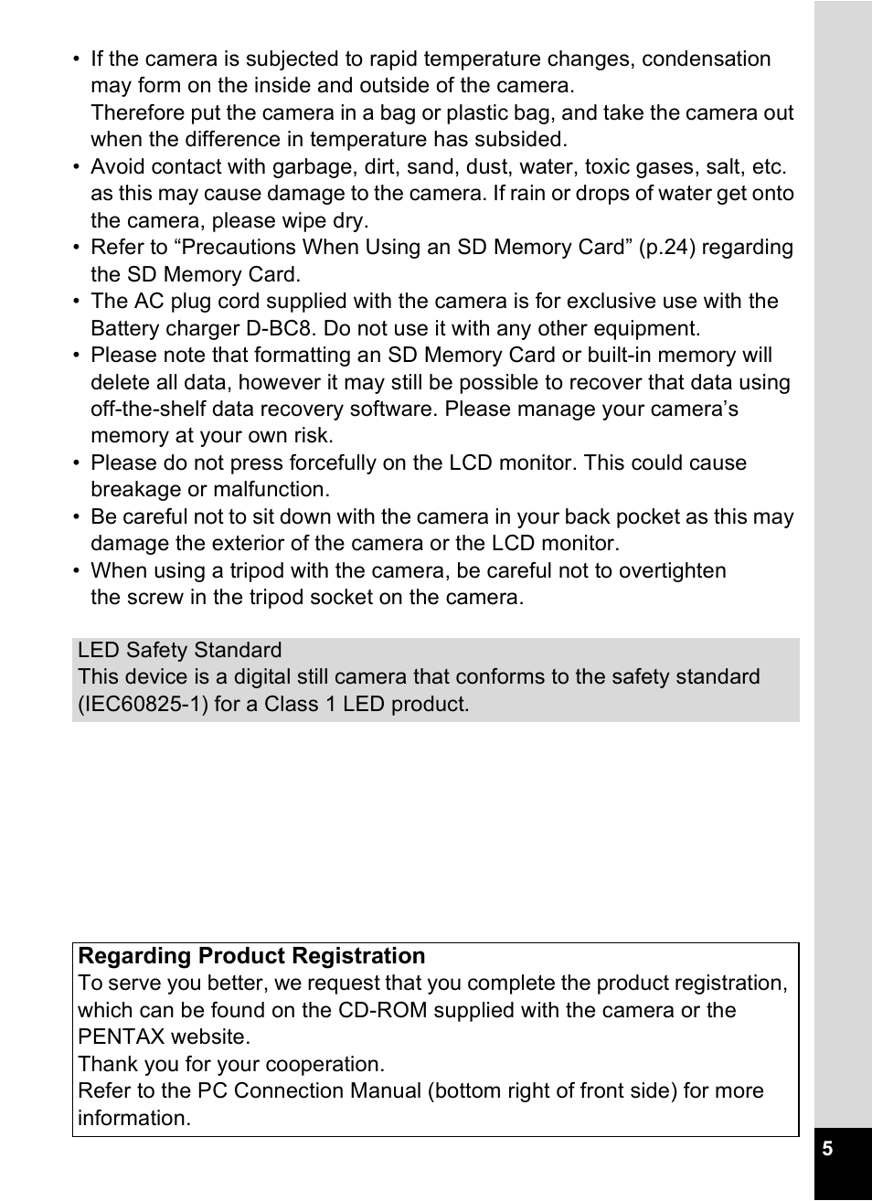 Pentax Optios7 User Manual | Page 7 / 192