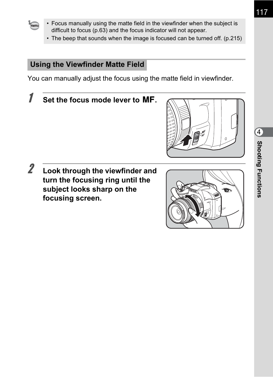 Pentax K-m/K2000 User Manual | Page 119 / 280