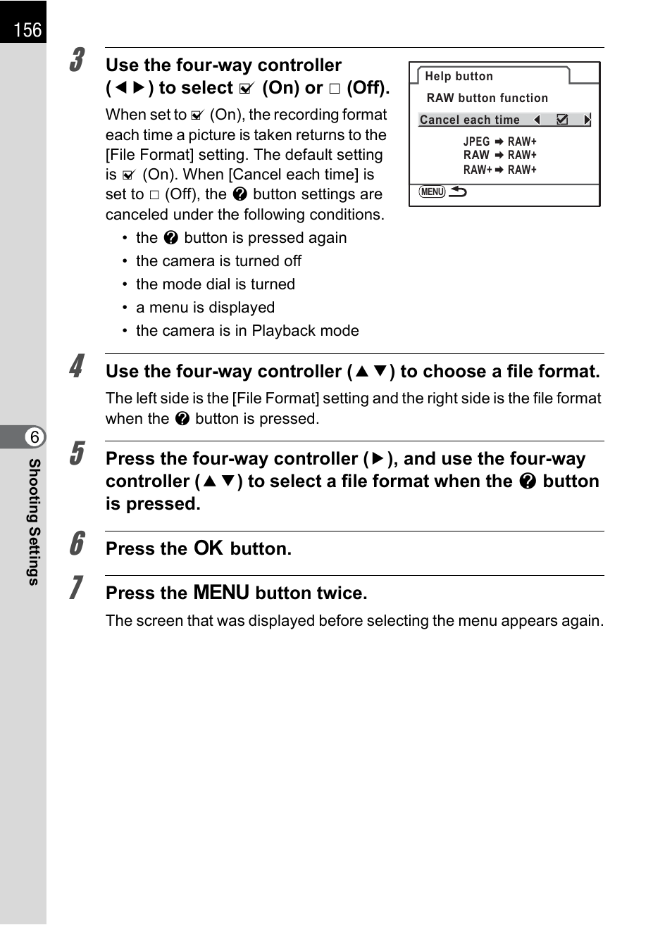 Pentax K-m/K2000 User Manual | Page 158 / 280