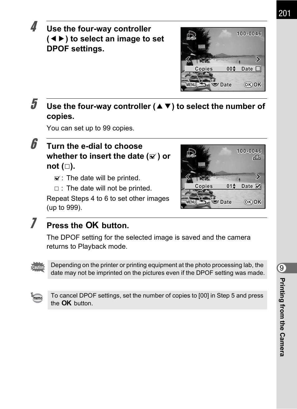 Press the 4 button | Pentax K-m/K2000 User Manual | Page 203 / 280