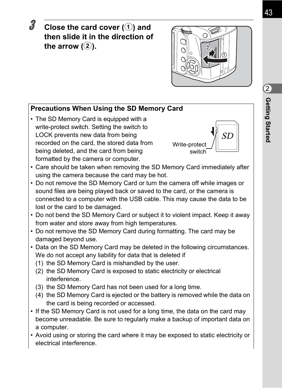 Pentax K-m/K2000 User Manual | Page 45 / 280