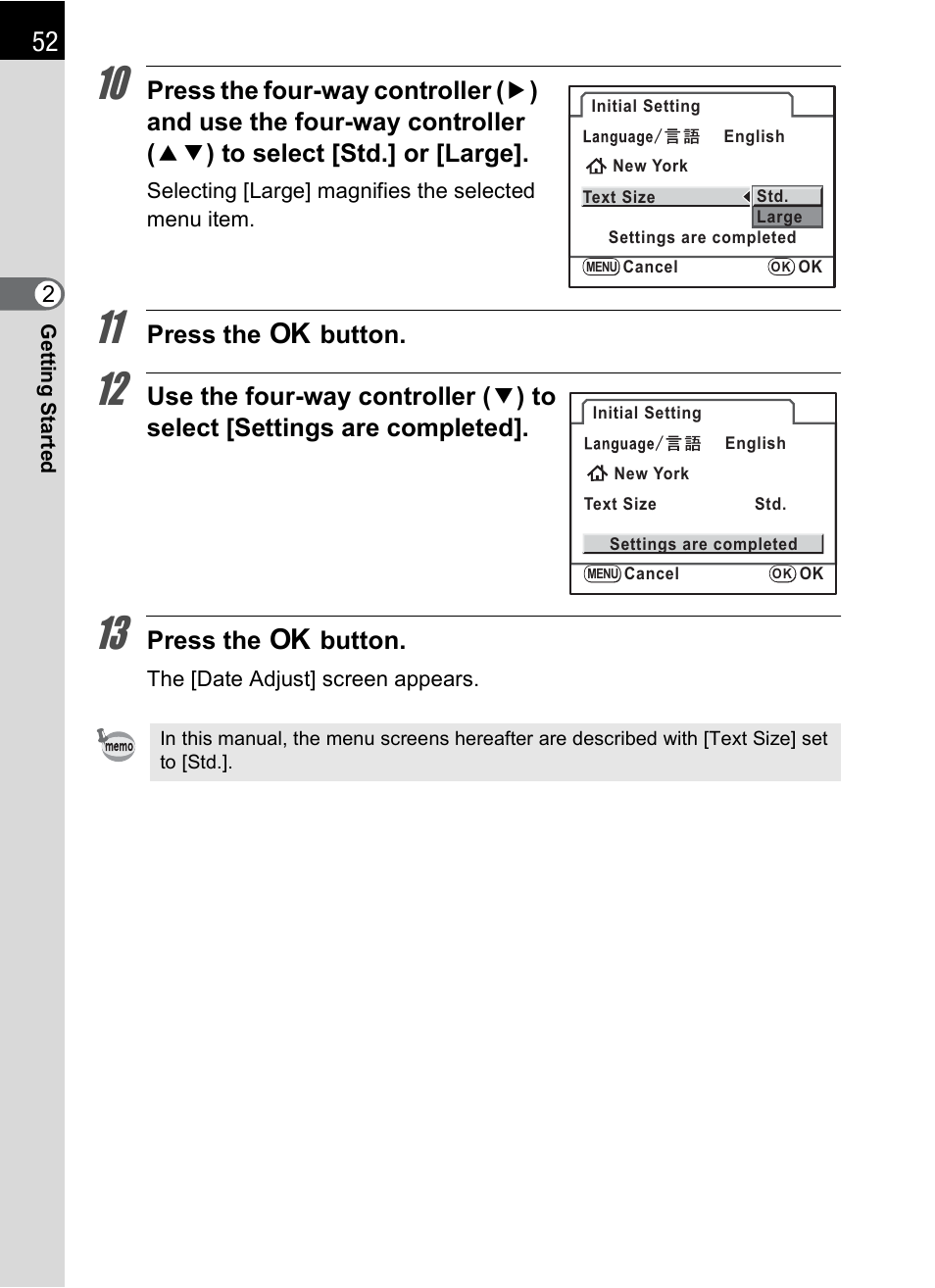 Press the 4 button | Pentax K-m/K2000 User Manual | Page 54 / 280