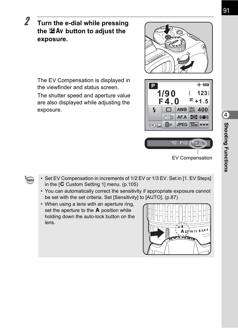 P.91 | Pentax K-m/K2000 User Manual | Page 93 / 280