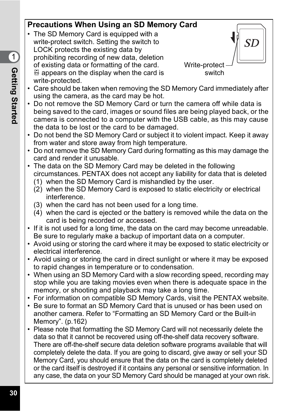 Pentax Optio M50 User Manual | Page 32 / 212