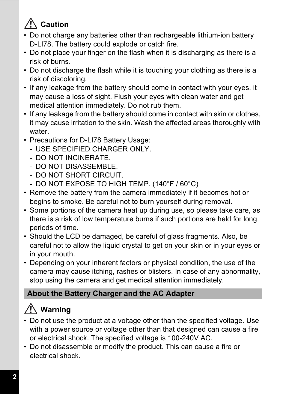 Pentax Optio M50 User Manual | Page 4 / 212