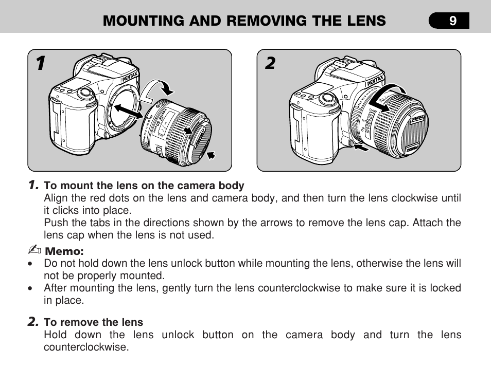 Pentax -D User Manual | Page 11 / 28