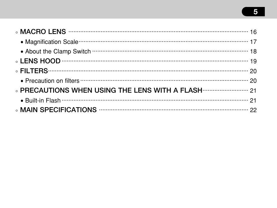 Pentax -D User Manual | Page 7 / 28