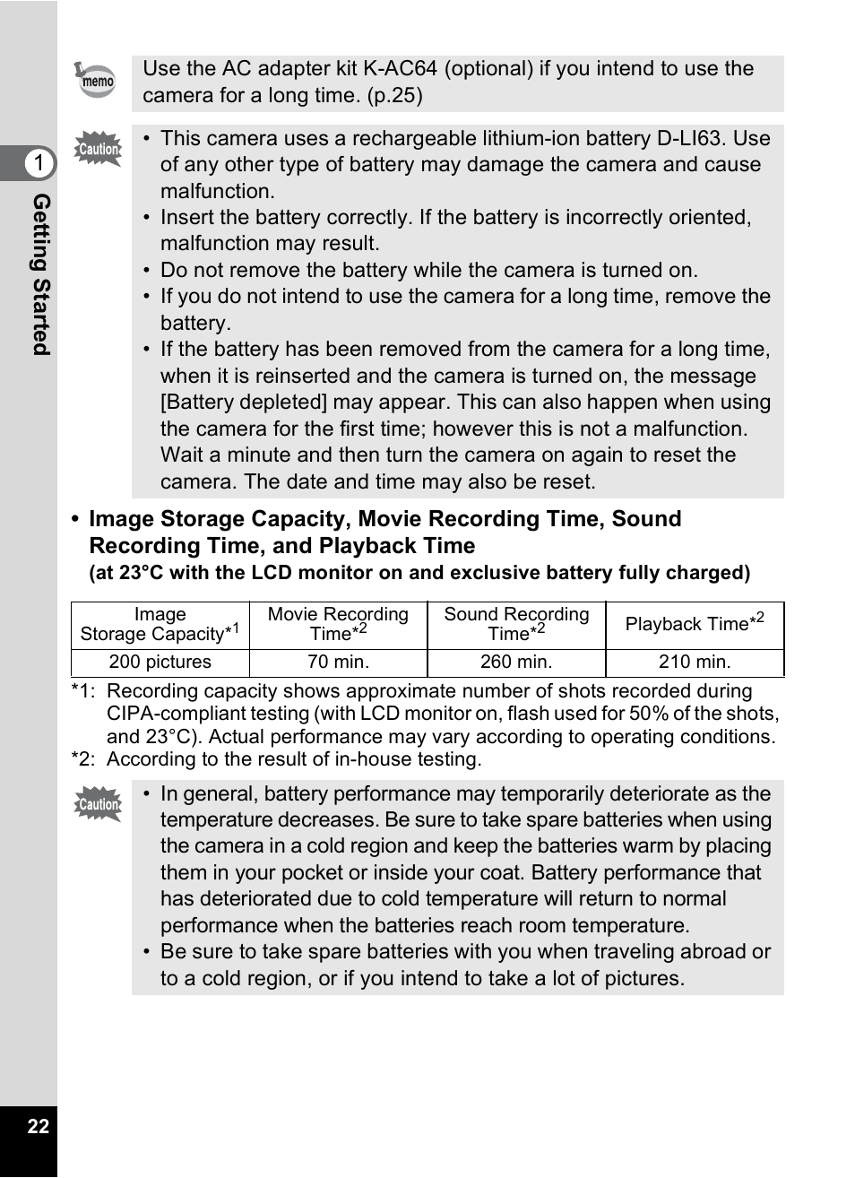 Pentax Optio V10 User Manual | Page 24 / 192