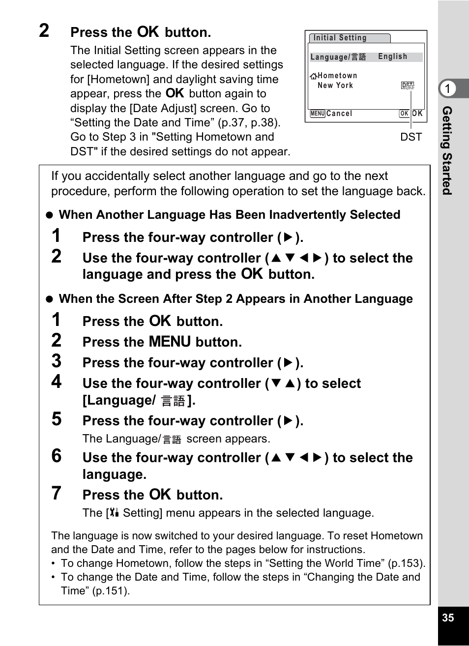 Pentax Optio V10 User Manual | Page 37 / 192