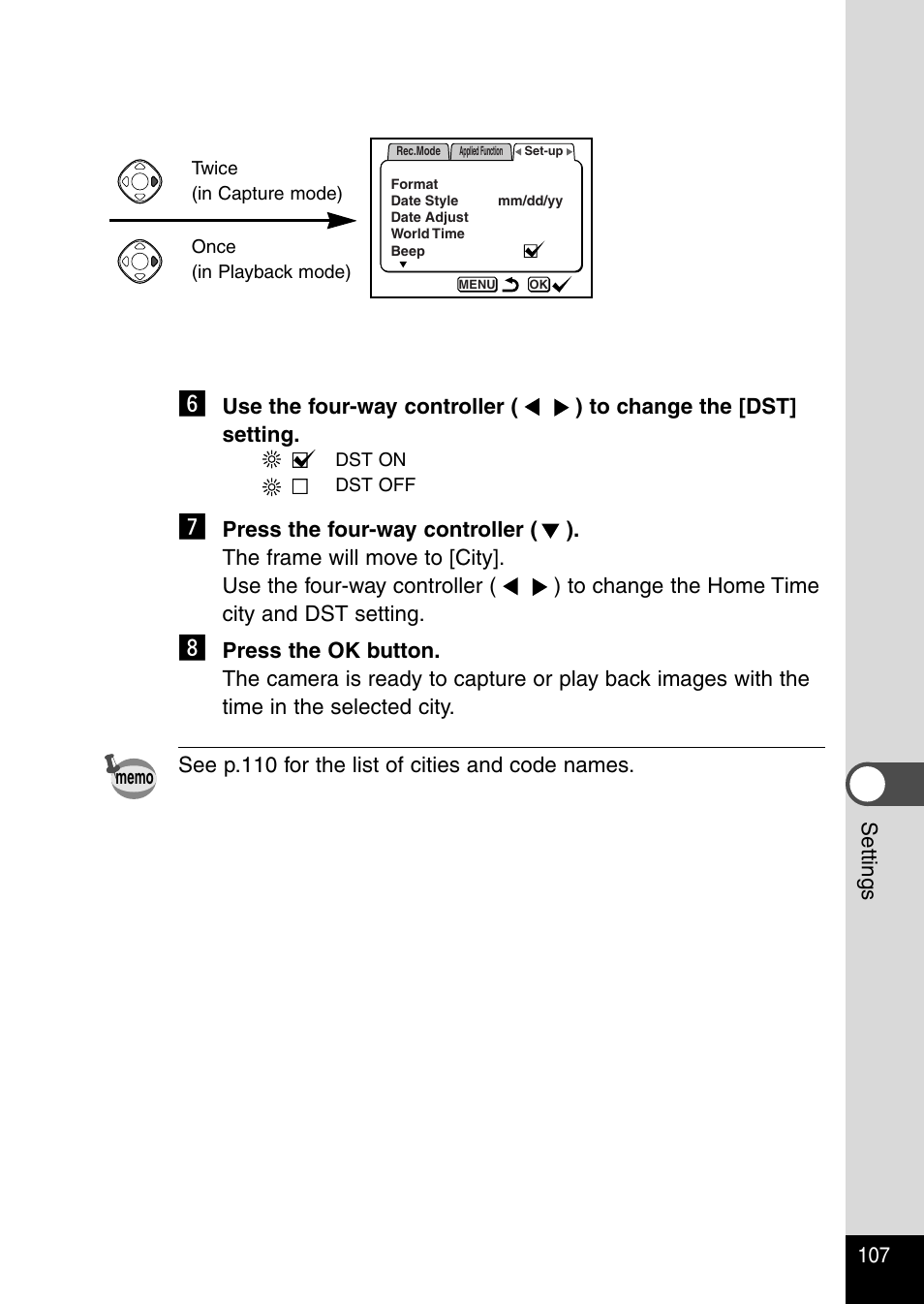 Pentax Optio 230 User Manual | Page 109 / 124