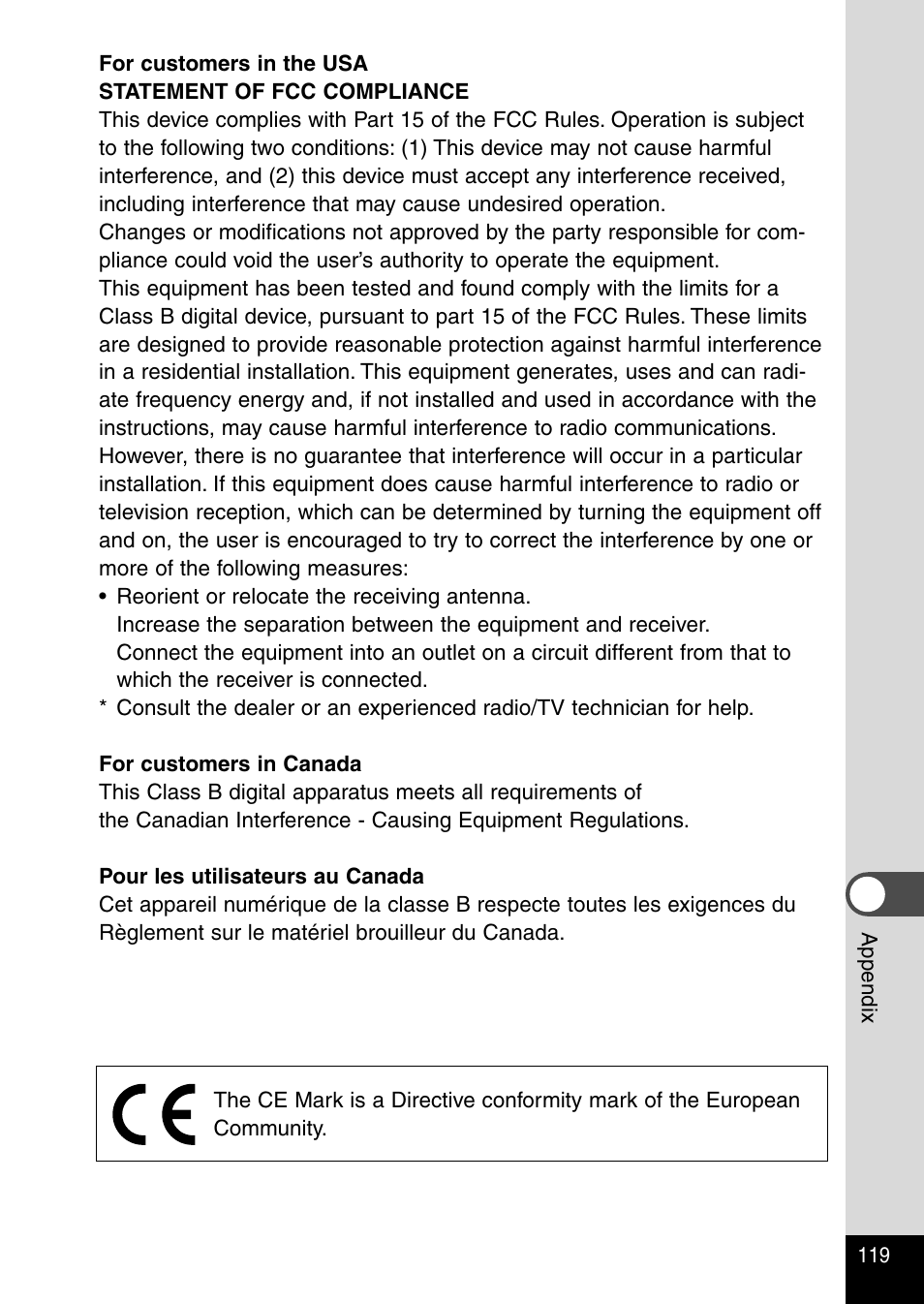 Pentax Optio 230 User Manual | Page 121 / 124