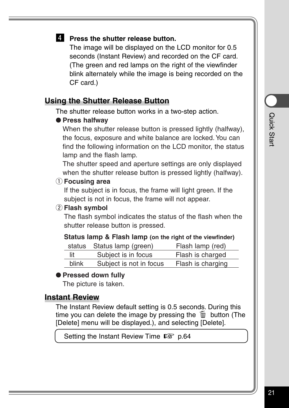Pentax Optio 230 User Manual | Page 23 / 124