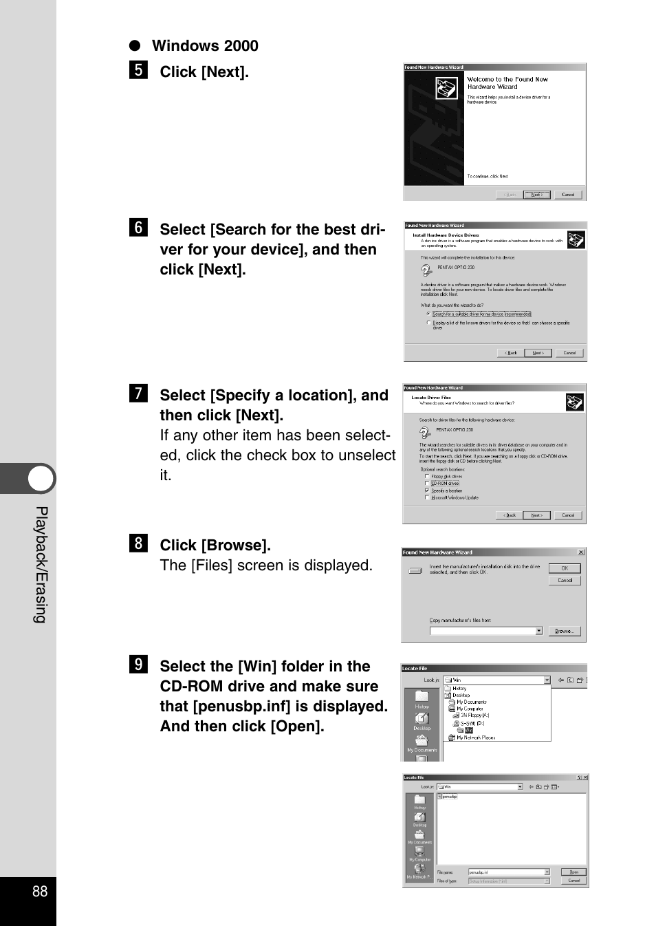 Pentax Optio 230 User Manual | Page 90 / 124