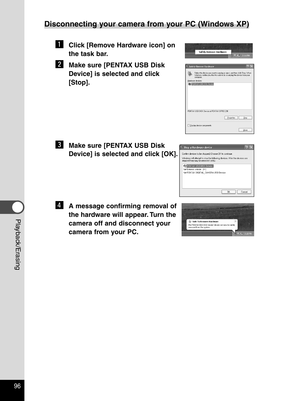 Pentax Optio 230 User Manual | Page 98 / 124