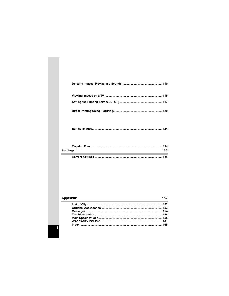 Pentax Optio S5n User Manual | Page 10 / 171