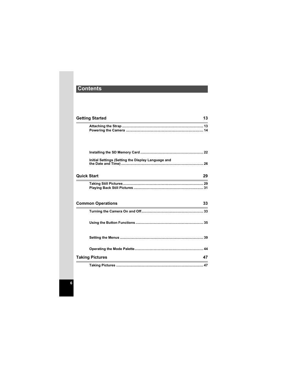 Pentax Optio S5n User Manual | Page 8 / 171