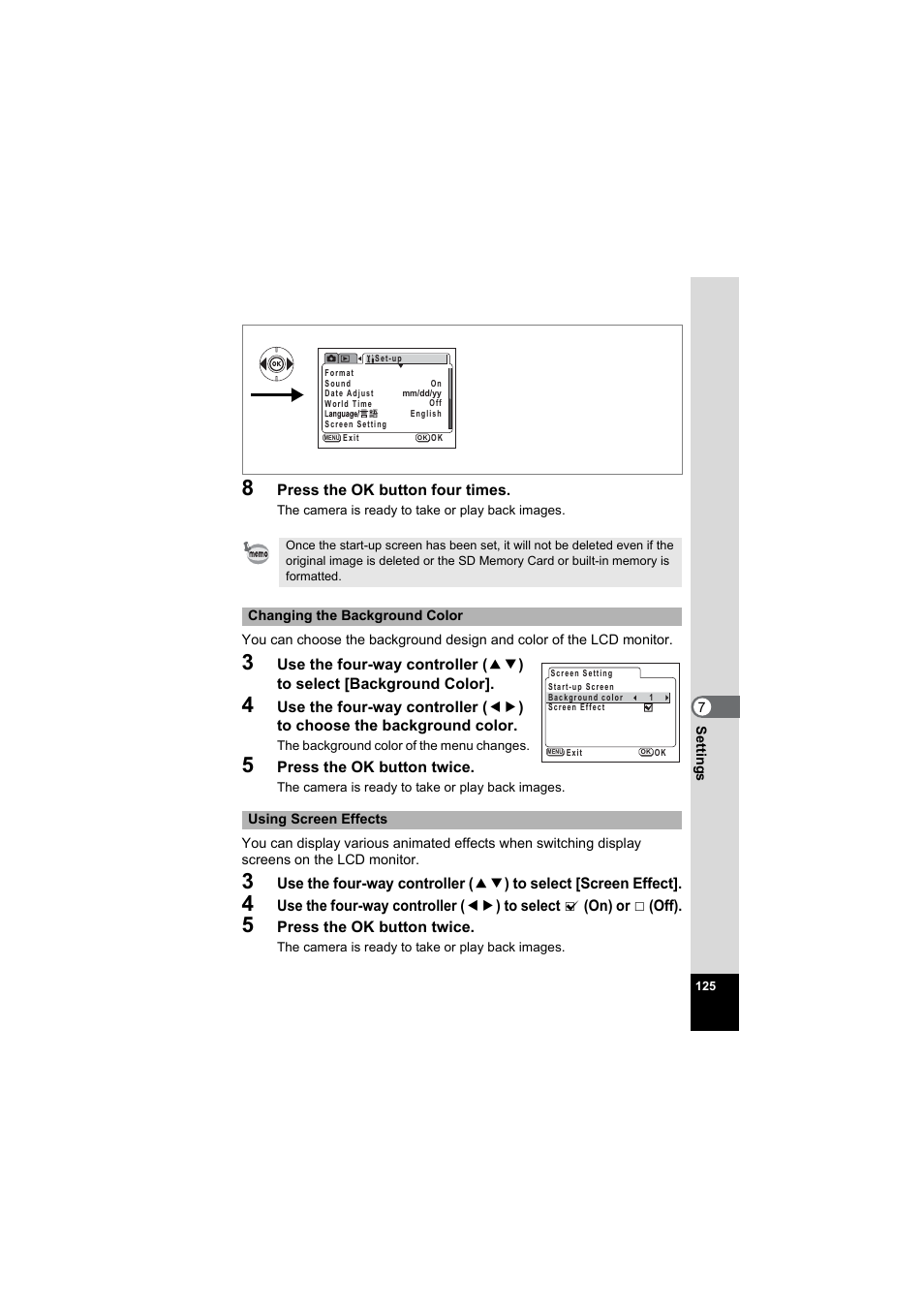 Pentax Model Optio S60 User Manual | Page 127 / 156