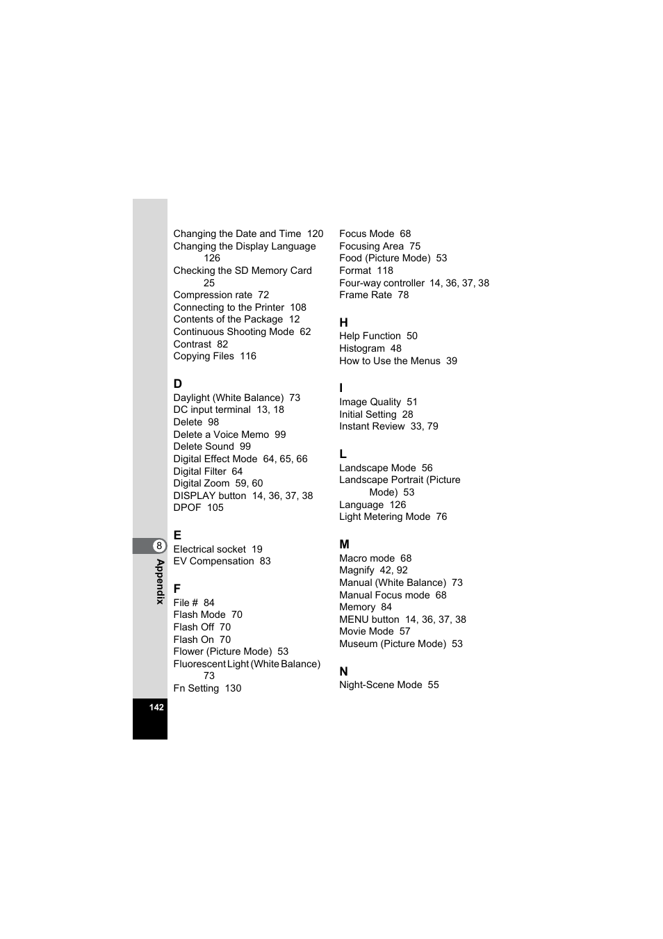 Pentax Model Optio S60 User Manual | Page 144 / 156