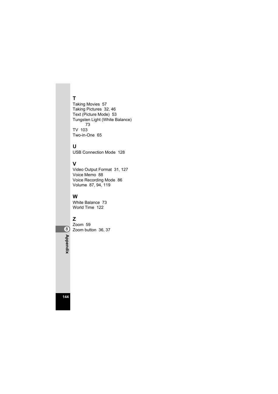 Pentax Model Optio S60 User Manual | Page 146 / 156