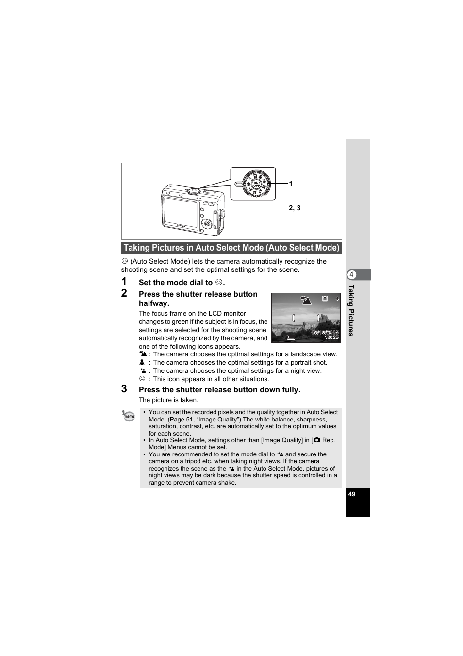 P.49 | Pentax Model Optio S60 User Manual | Page 51 / 156