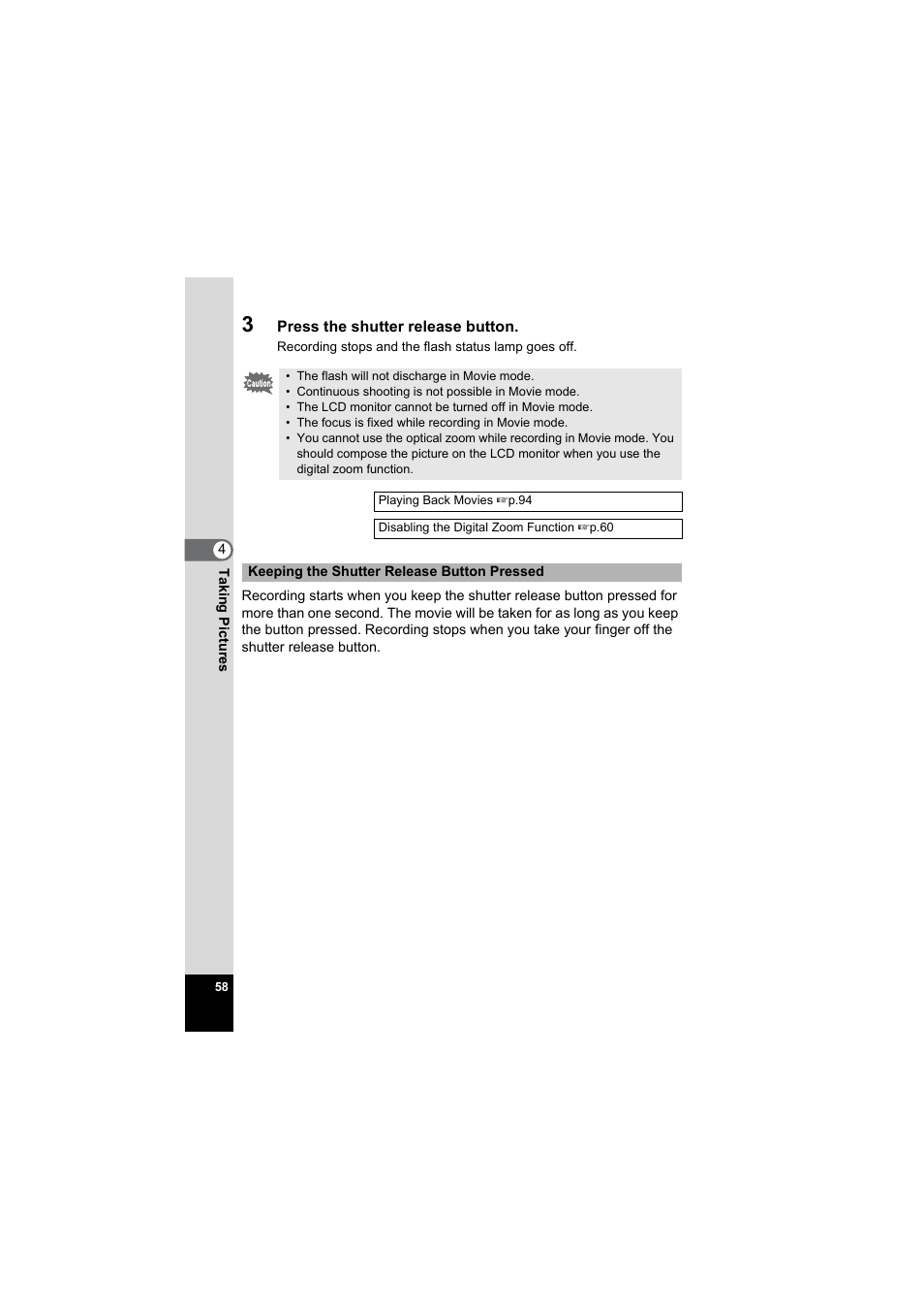 Pentax Model Optio S60 User Manual | Page 60 / 156