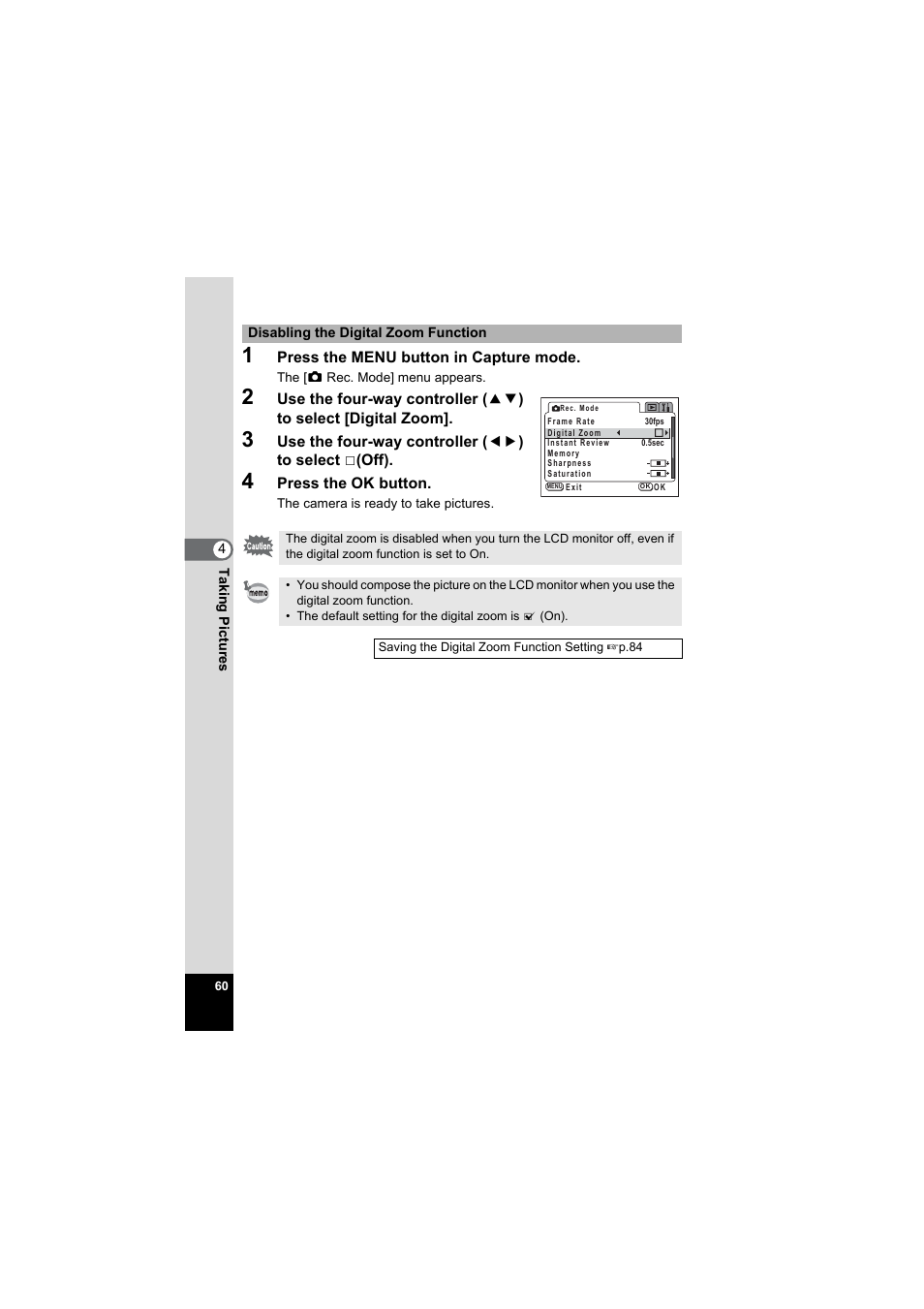 Pentax Model Optio S60 User Manual | Page 62 / 156