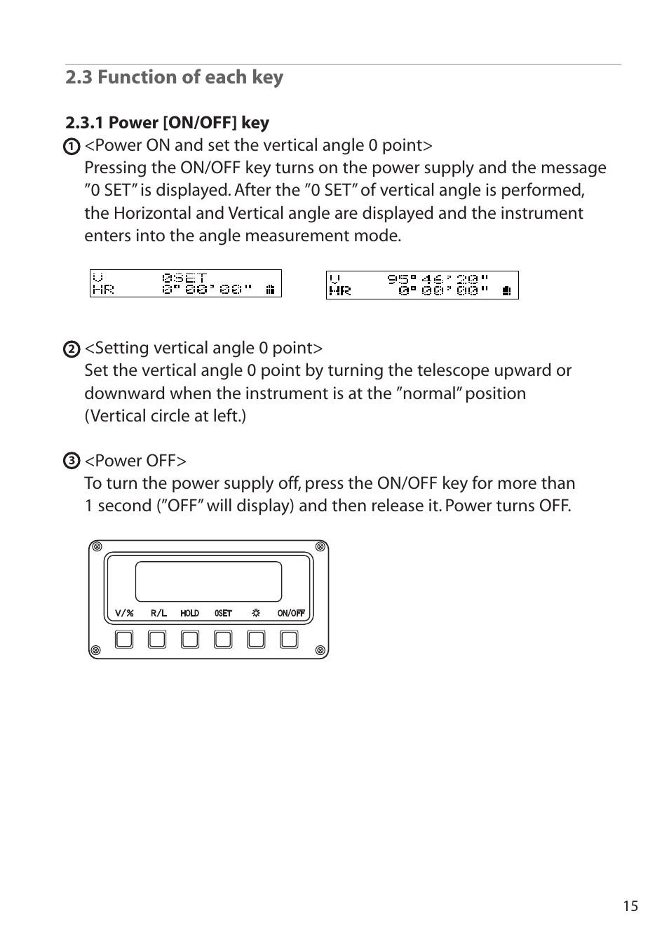 3 function of each key | Pentax ETH-310 User Manual | Page 15 / 48