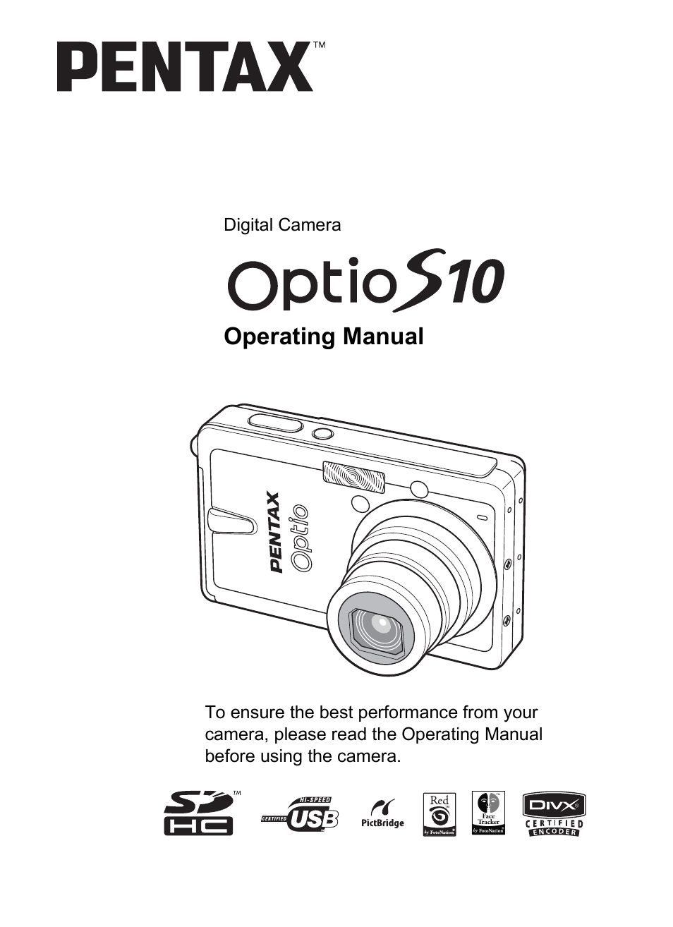 Pentax Optio S10 User Manual | 208 pages