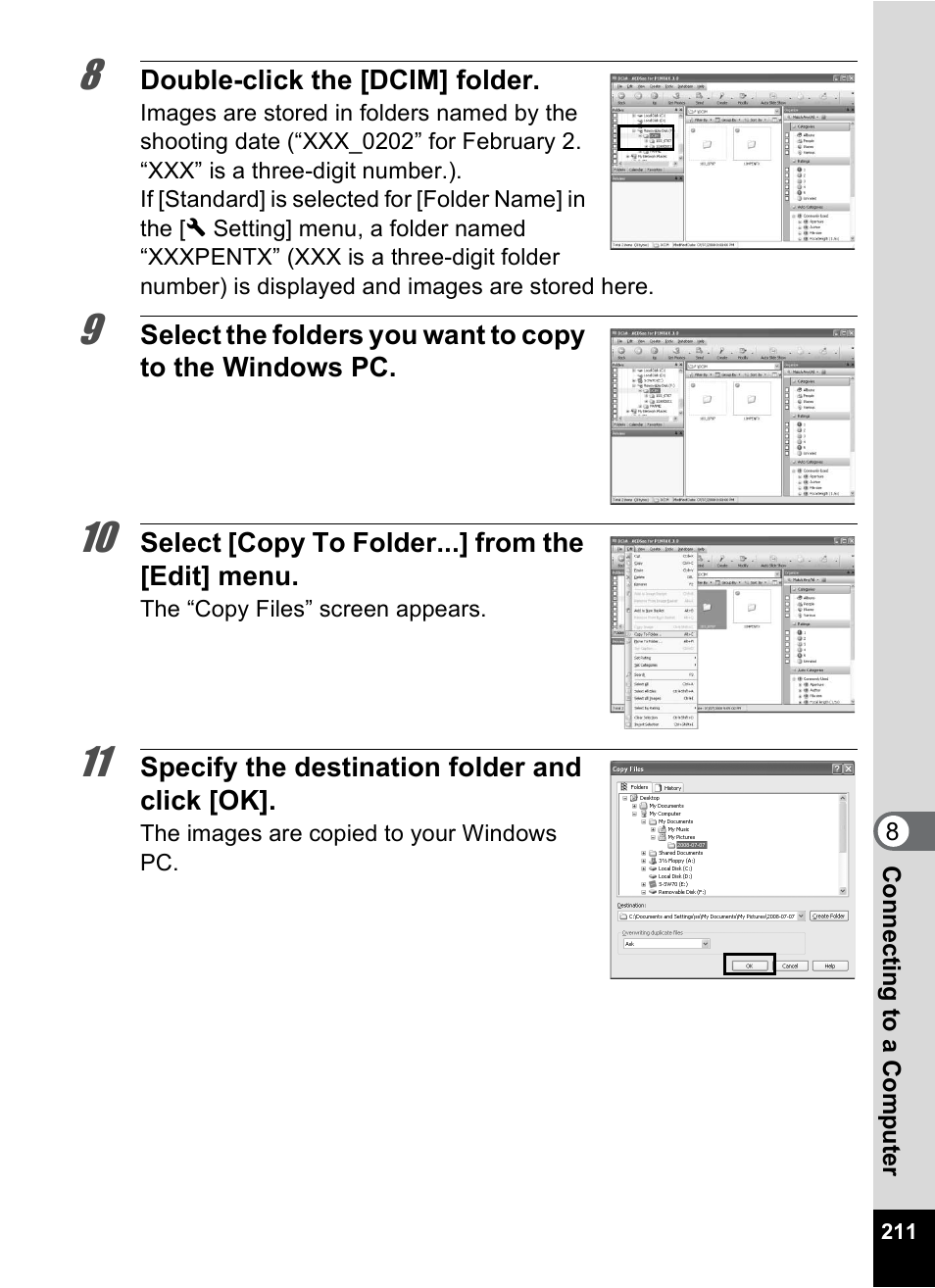 Pentax Digtial Camera Optio P70 User Manual | Page 213 / 256