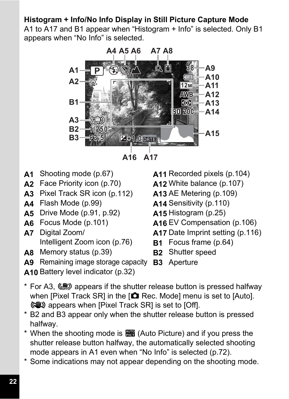 Pentax Digtial Camera Optio P70 User Manual | Page 24 / 256