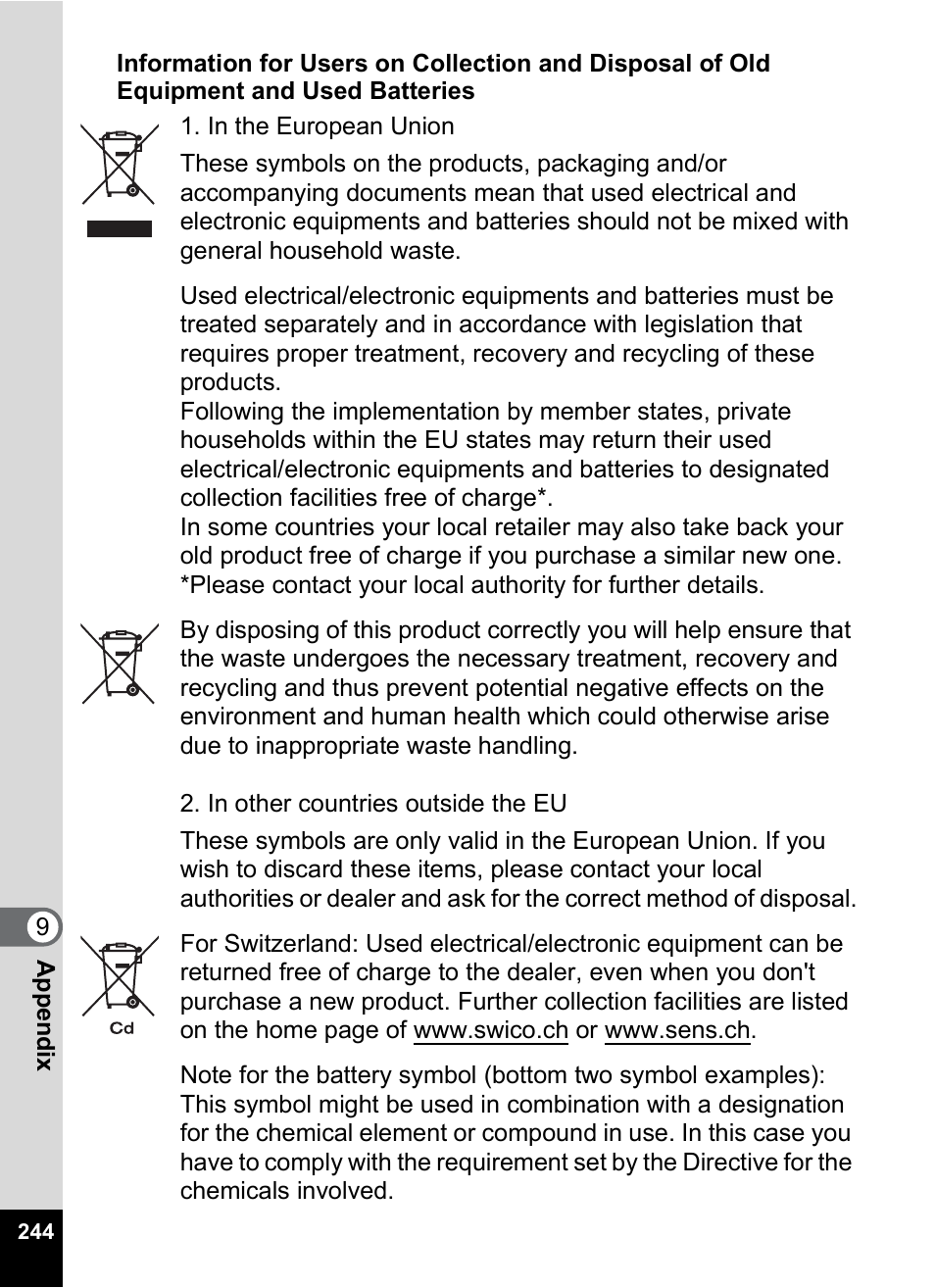 Pentax Digtial Camera Optio P70 User Manual | Page 246 / 256