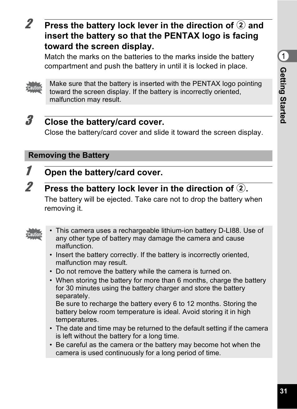 Pentax Digtial Camera Optio P70 User Manual | Page 33 / 256