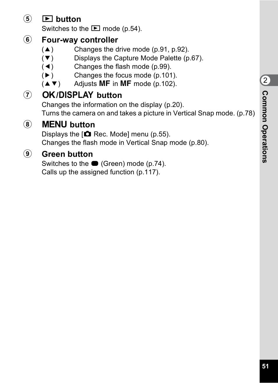 Pentax Digtial Camera Optio P70 User Manual | Page 53 / 256