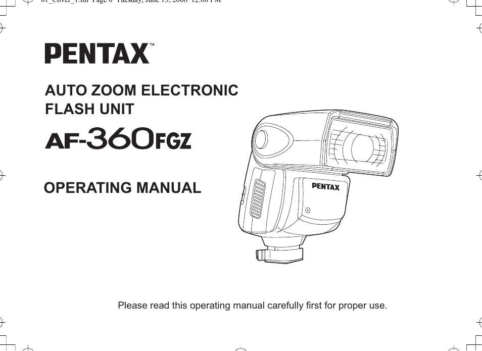 Pentax AF-360FGZ User Manual | 96 pages